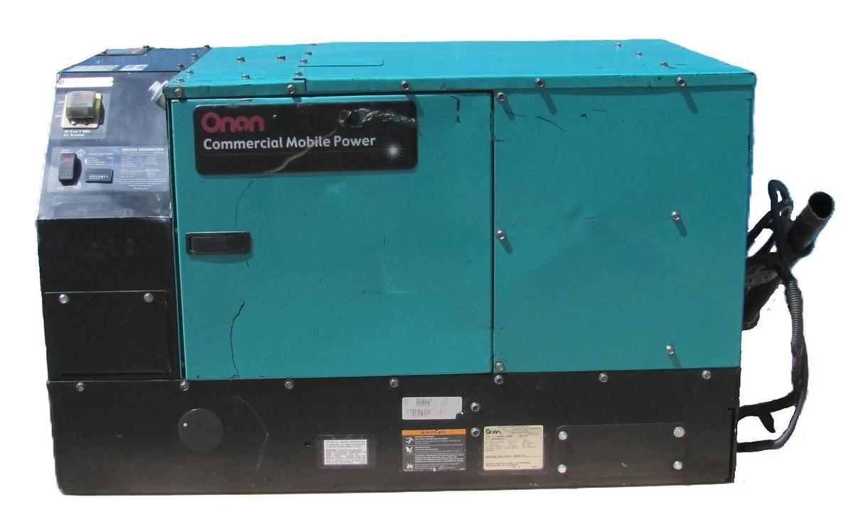 Used Onan 12KW Commercial Mobile RV Diesel Generator Kubota D1703 120/240V Output