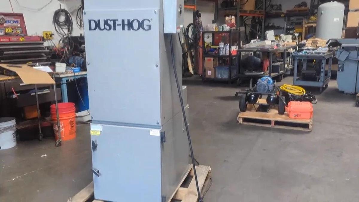 Used UAS 1.5 HP Dust Hog Air Filtration Dust Collector w/ Air Powered Filter Cleaner