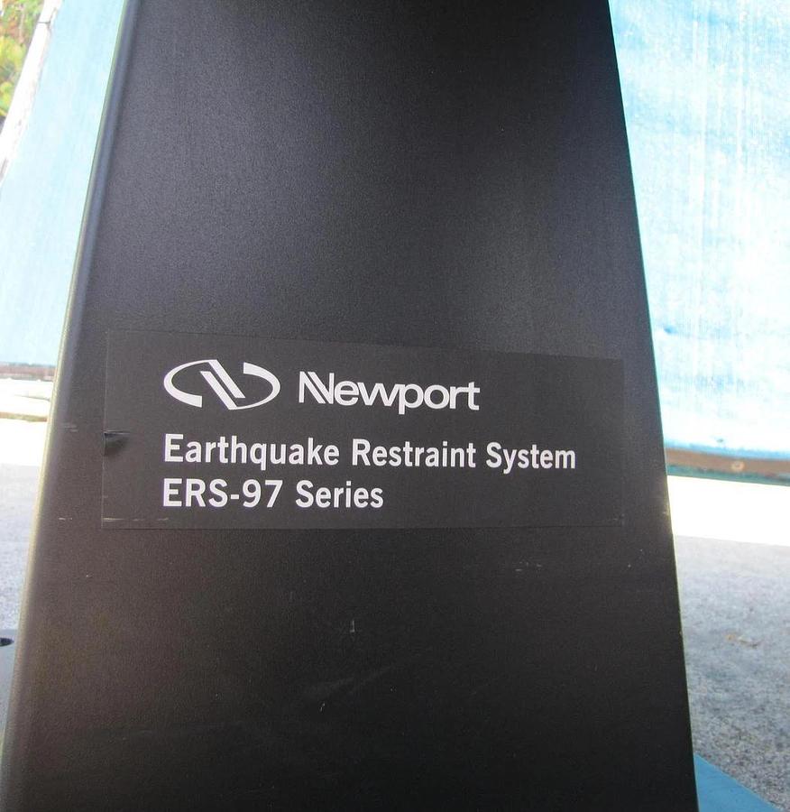 Used Newport RS 4000 10' x 4' Optical Breadboard Sealed Hole Table Top RL-2000 Legs