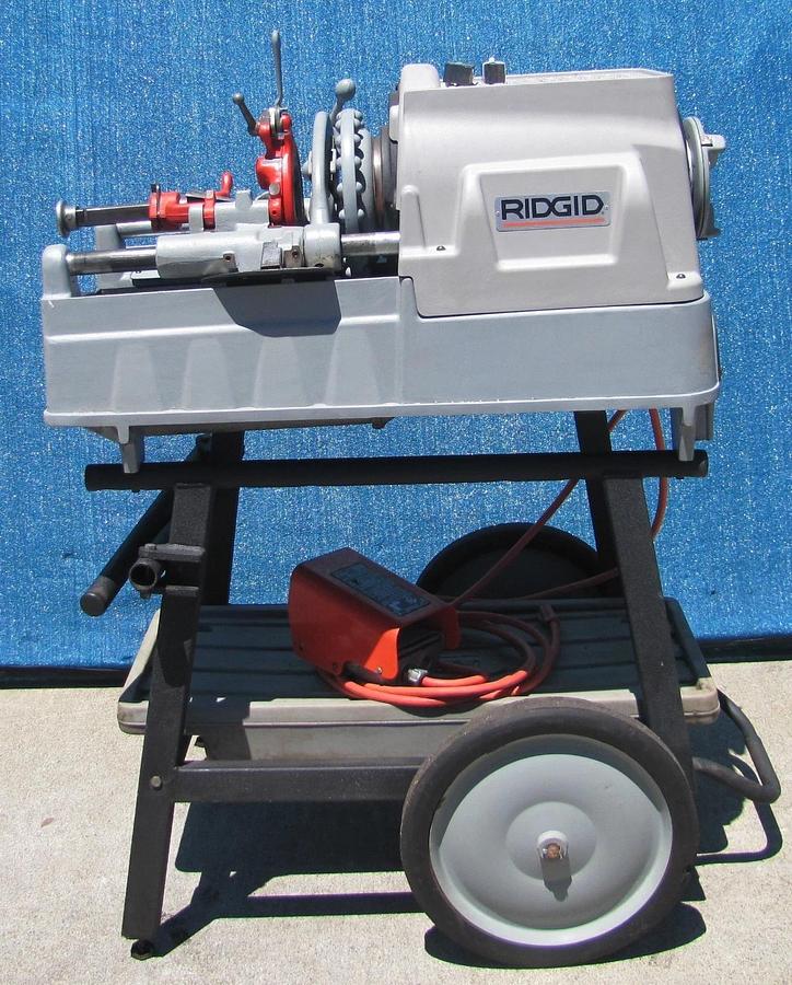 Used Ridgid 535 Series Pipe Threader Threading Machine With 811A Die Head 1/2" to 2"