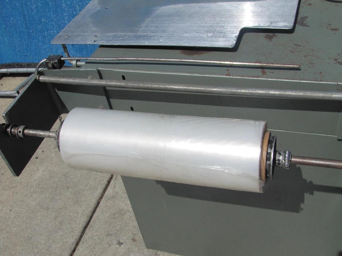 Used Weldotron 5201A L-Bar Heat Shrink Sealer Wrapping Machine & Conveyor 220V 1 Ph