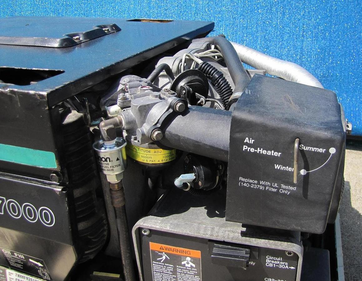 Used Cummins Onan Marquis 7000 Watt RV Mobilehome Gas Generator 120V Output