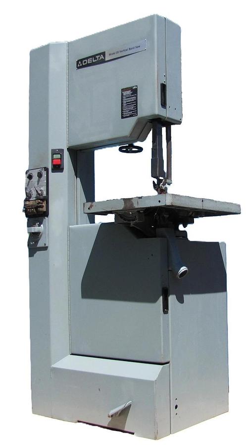 Used Delta Model 20 28-653 Vertical Band Saw 2HP 230V 1PH 24x20 Table Blade Welder