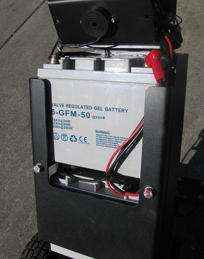 Used Big Joe T15 1500 lbs. Electric Walkie Puller Tugger 24 VDC W/ Battery Charger #1