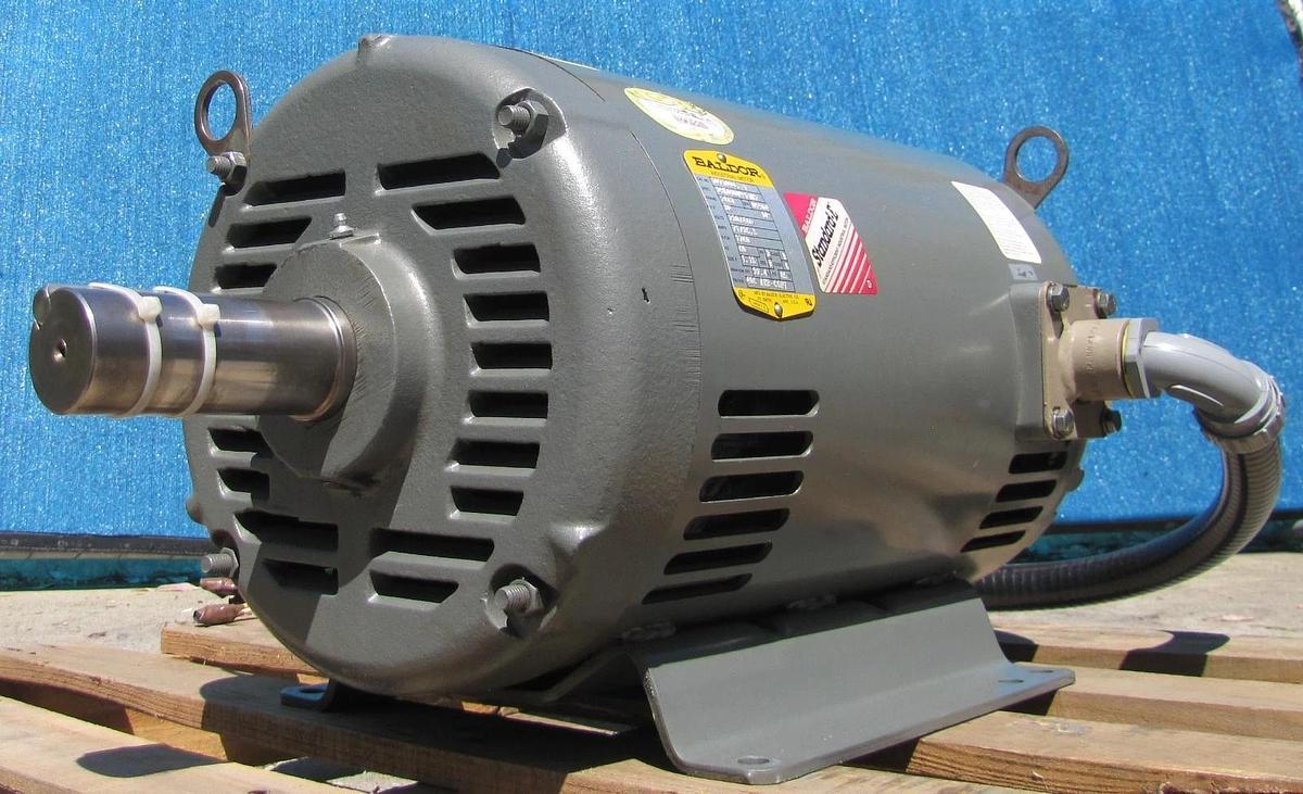 Used Baldor 30 HP Electric Motor 286T 230/460V 3 Phase 1760 RPM 1-7/8" Dia. Shaft