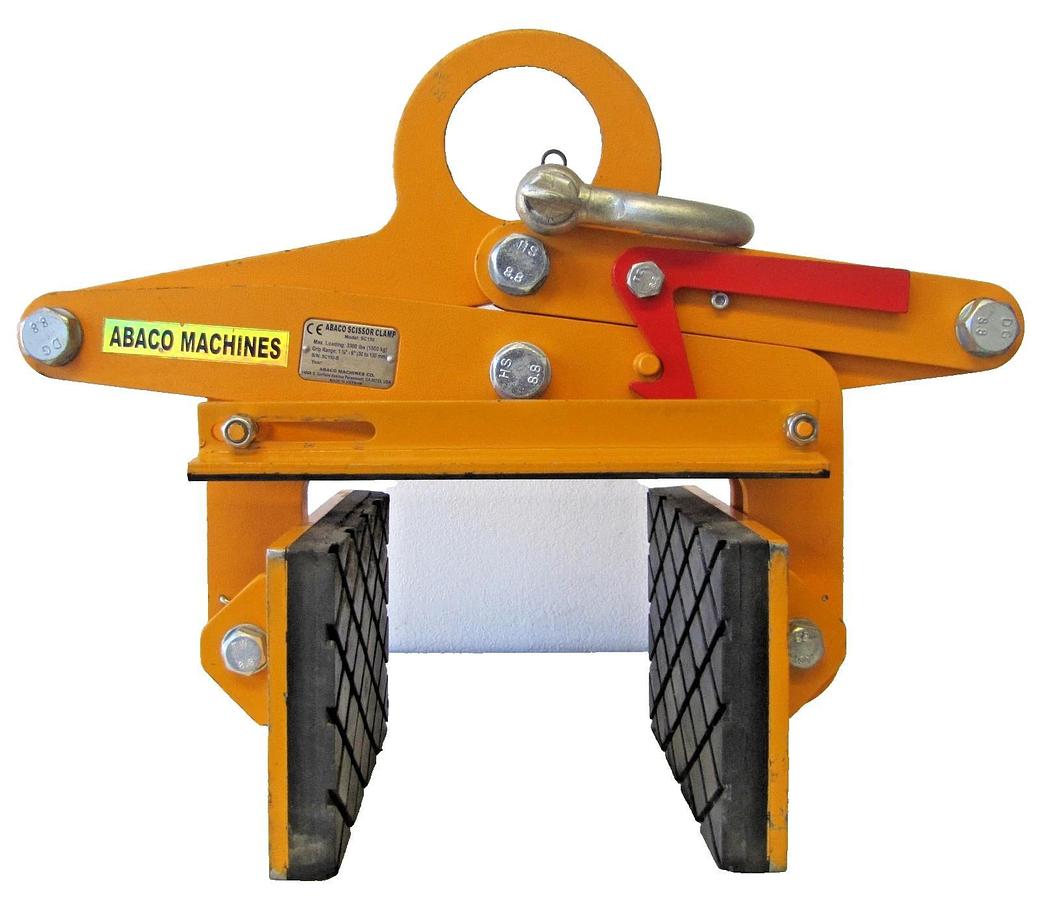 Used Abaco Scissor Clamp Lift Accessory SC150-B 3300 Lb Cap 1 -1/8" to 6" Grip Range