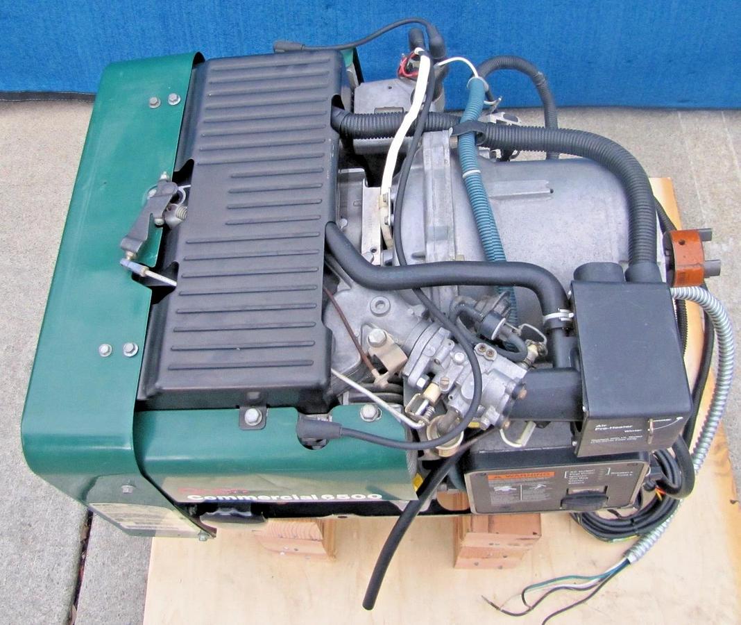 Used Onan Commercial 6500 Watt RV Generator Gasoline Powered 120V Output