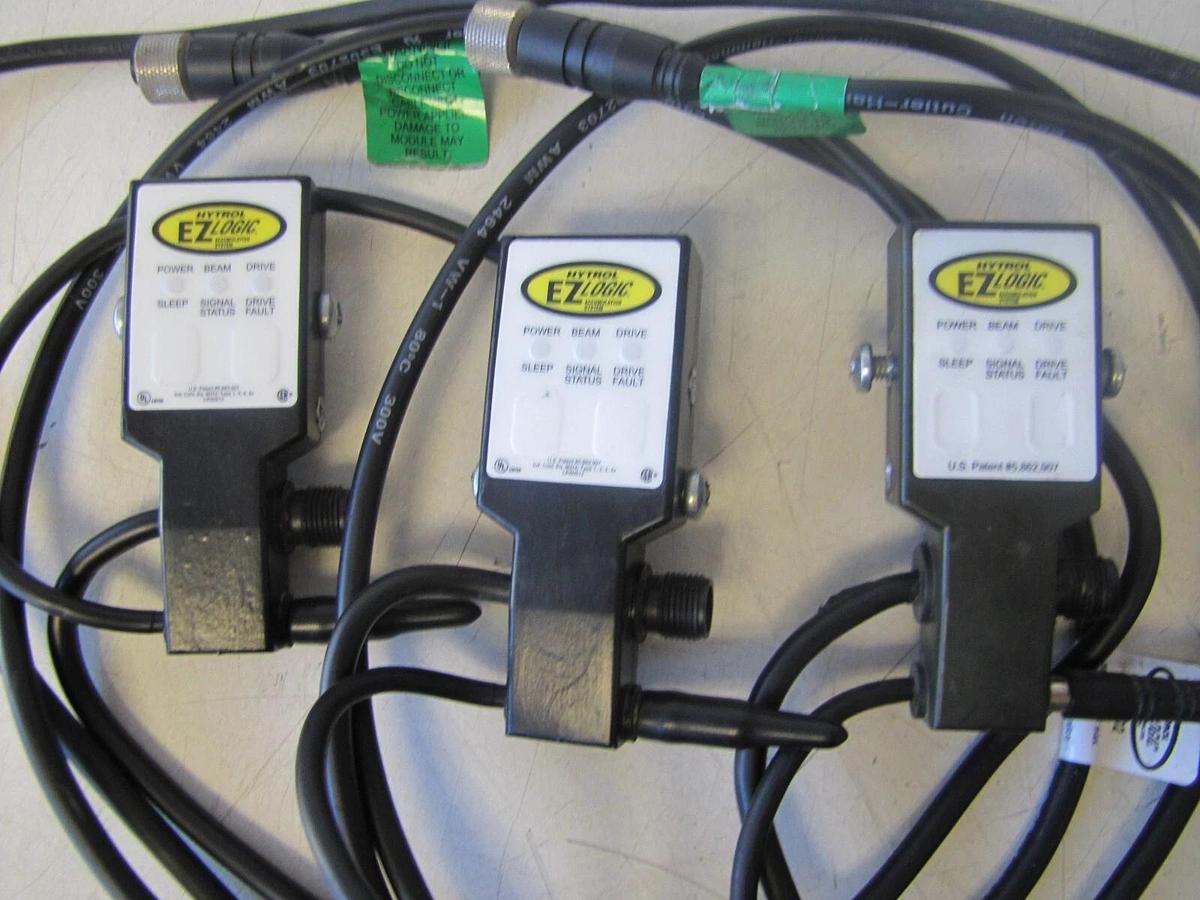 Used Lot of 3 Hytrol EZ Logic Conveyor Accumulation Sensor