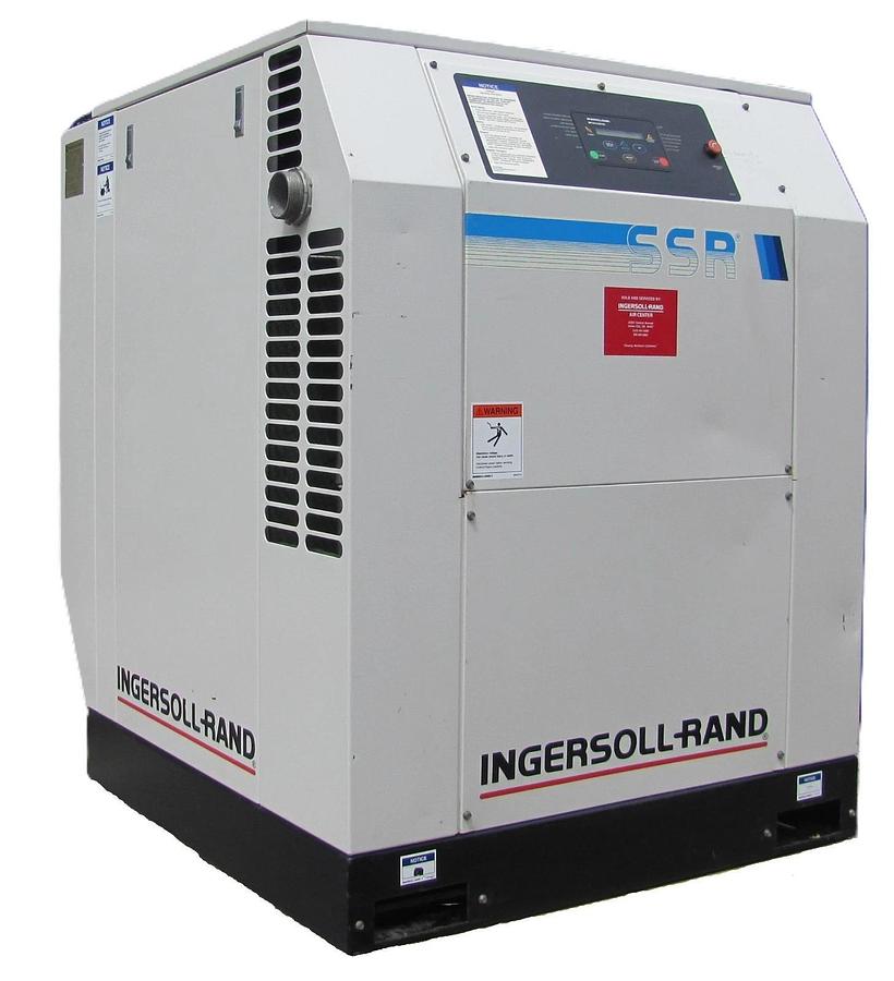 Used Ingersoll Rand 40HP Rotary Screw Air Compressor 163 CFM 460V 3 Phase 80 Hours