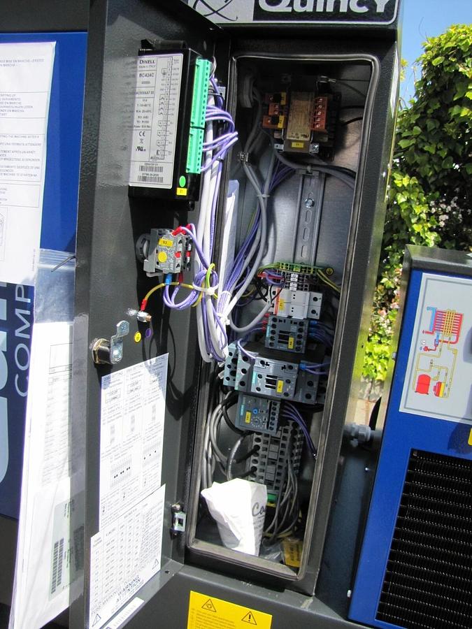 Used 2024 New Quincy QGS-10 Rotary Screw Air Compressor 10 HP w Dryer & 120 G Tank