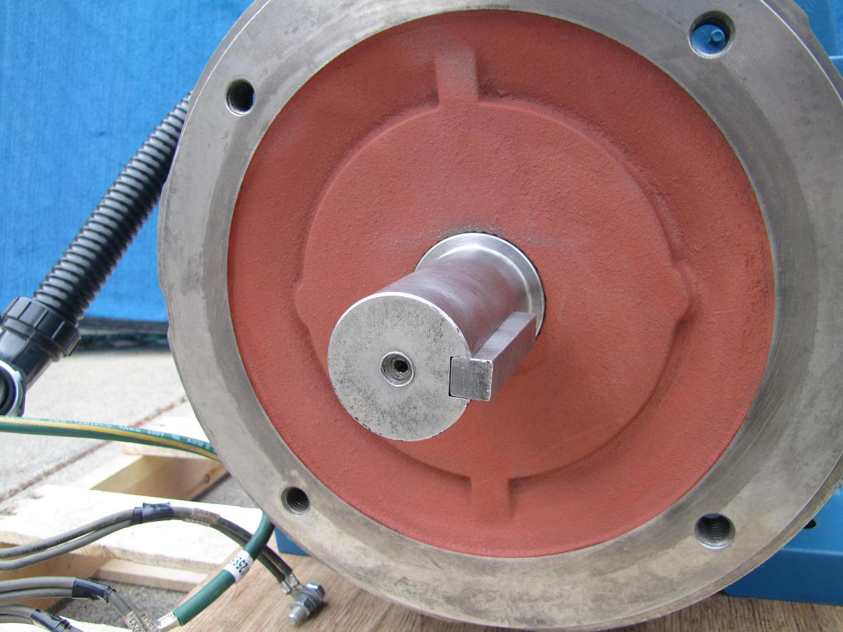 Used Weg 40 HP Electric Motor 208-230/460V 3 Ph 324TCZ 1775 RPM 1-7/8" Double Shaft