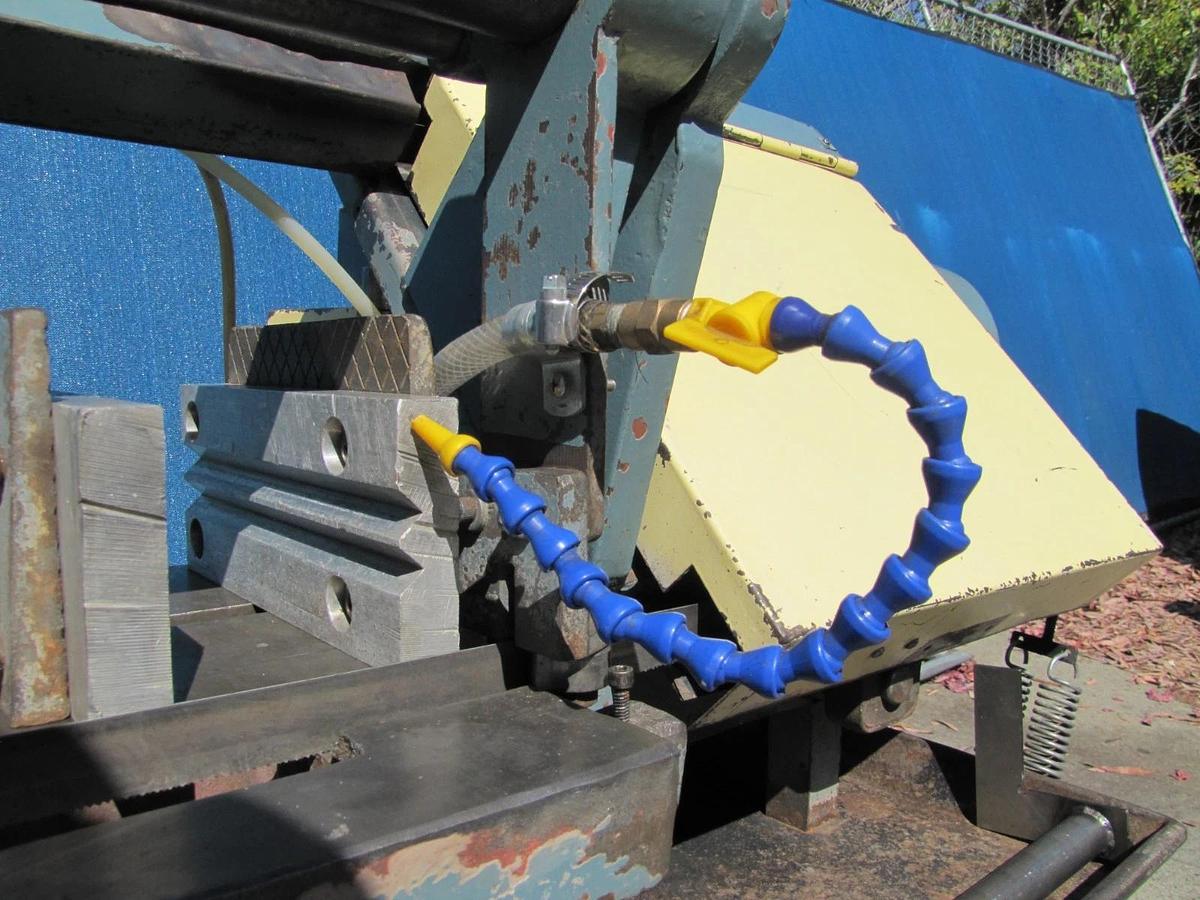 Used Delta Rockwell Model 9 Horizontal Metal Bandsaw 1 HP 220V 3PH Coolant Pump Vise