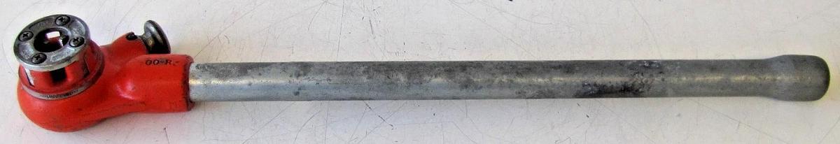 Used Ridgid 00-R Ratchet Pipe Threader with 1/4" Die