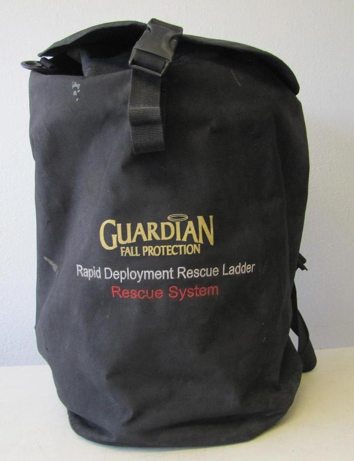 Used Guardian Fall Protection 17 Ft Rapid Deployment Rescue Ladder Rescue System
