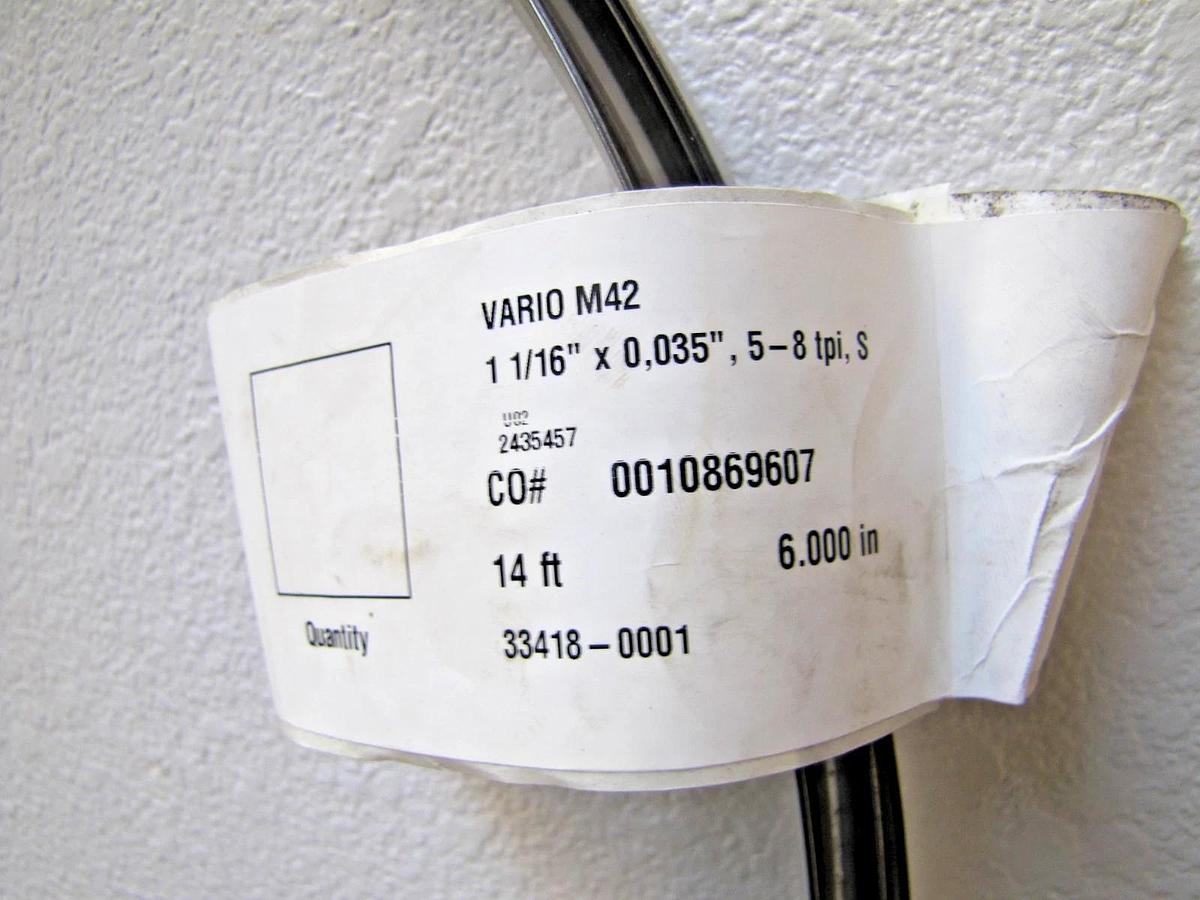 Used Wikus Vario M42 Bandsaw Blade 14 ft 6 in 1-1/16" x 0.035" 5-8 TPI Bi-Metal New