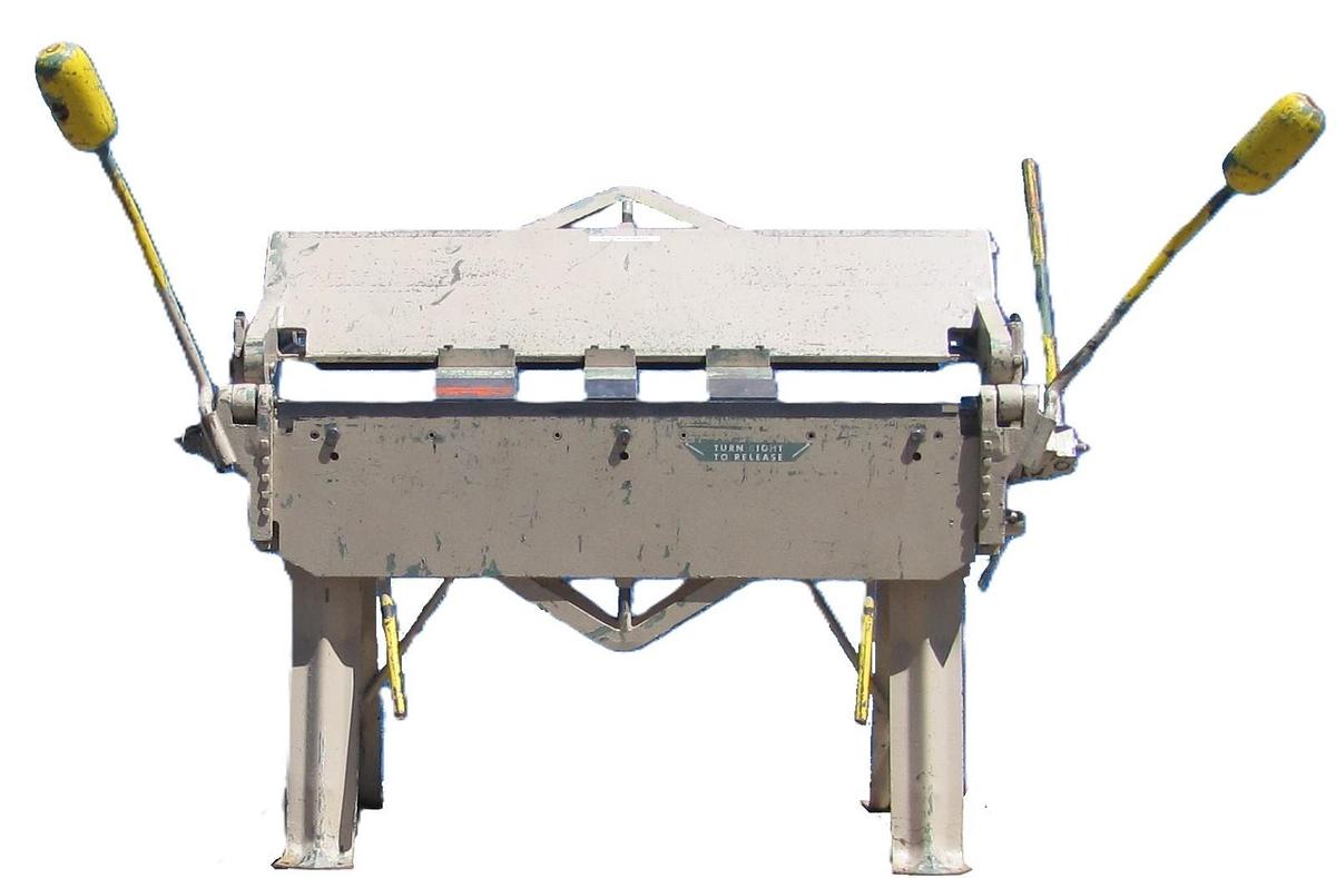 Used Chicago W31 48" Box & Pan Finger Brake Sheet Metal Bender 14 Gauge Metalworking