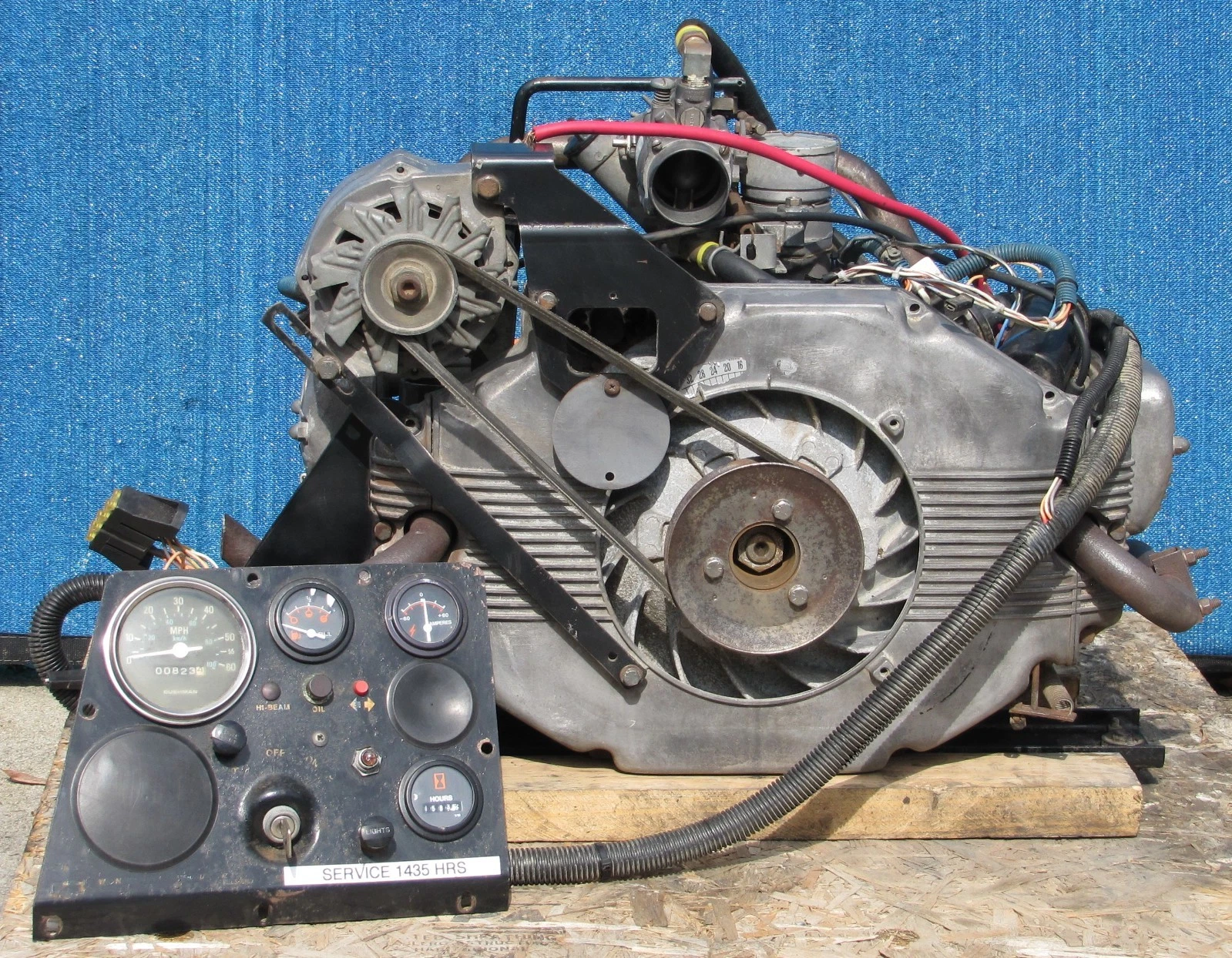 Used Cushman 22 HP Propane Engine Flatbed Cart 898461-9110 Control Panel New Starter