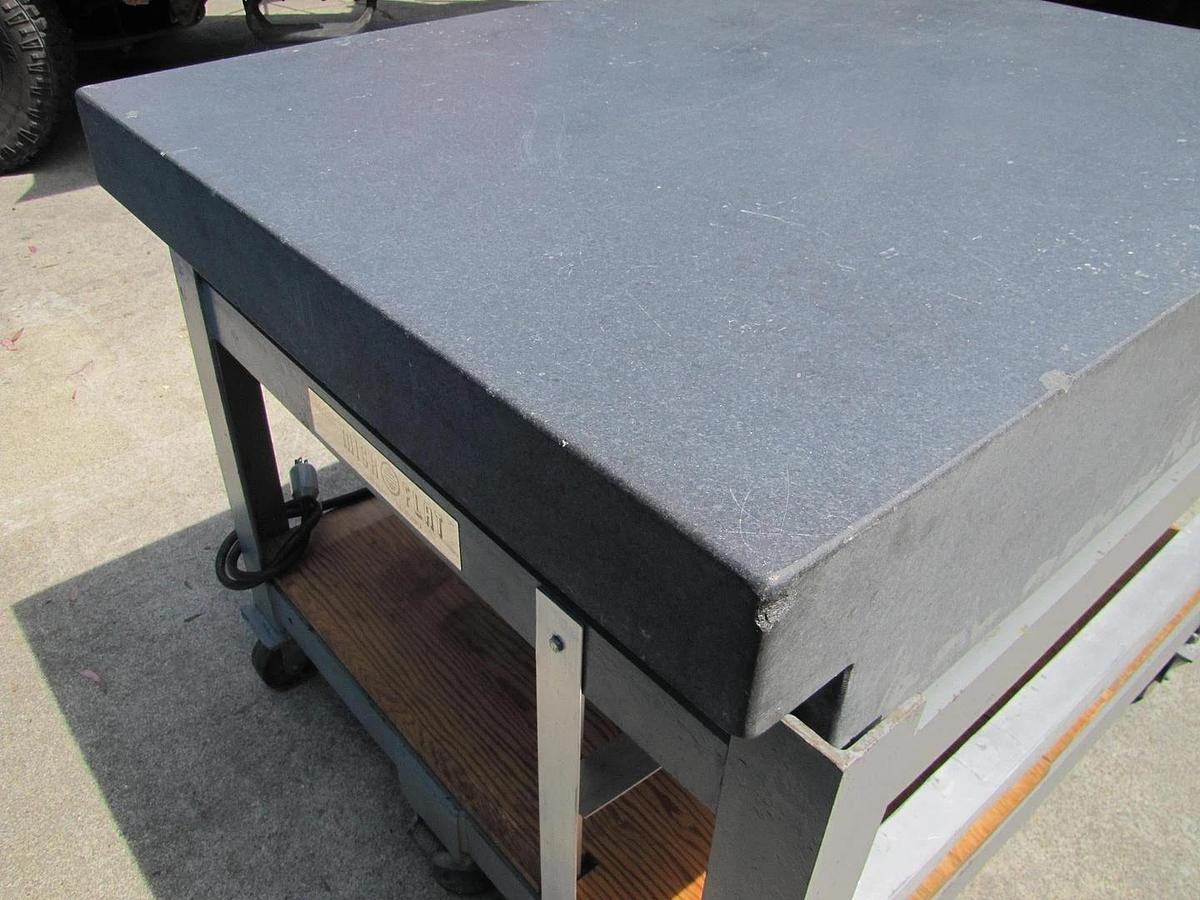 Used Collins Microflat Granite Table 48" x 36" Grade A Inspection Surface Plate