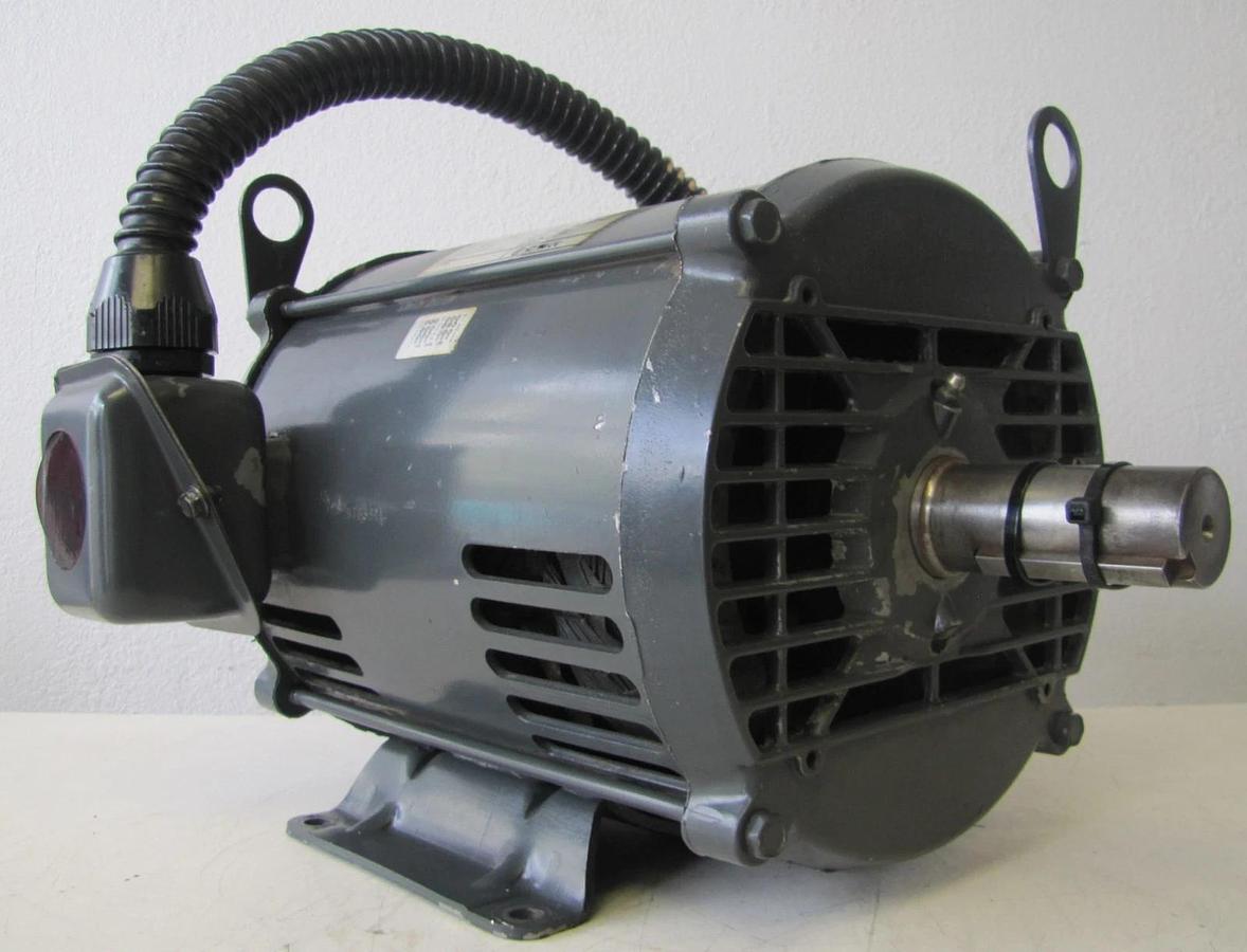 Used U.S. Electrical 10HP Electric Motor 208-230/460V 3 Ph 3505 RPM 1-3/8" Dia. 213T