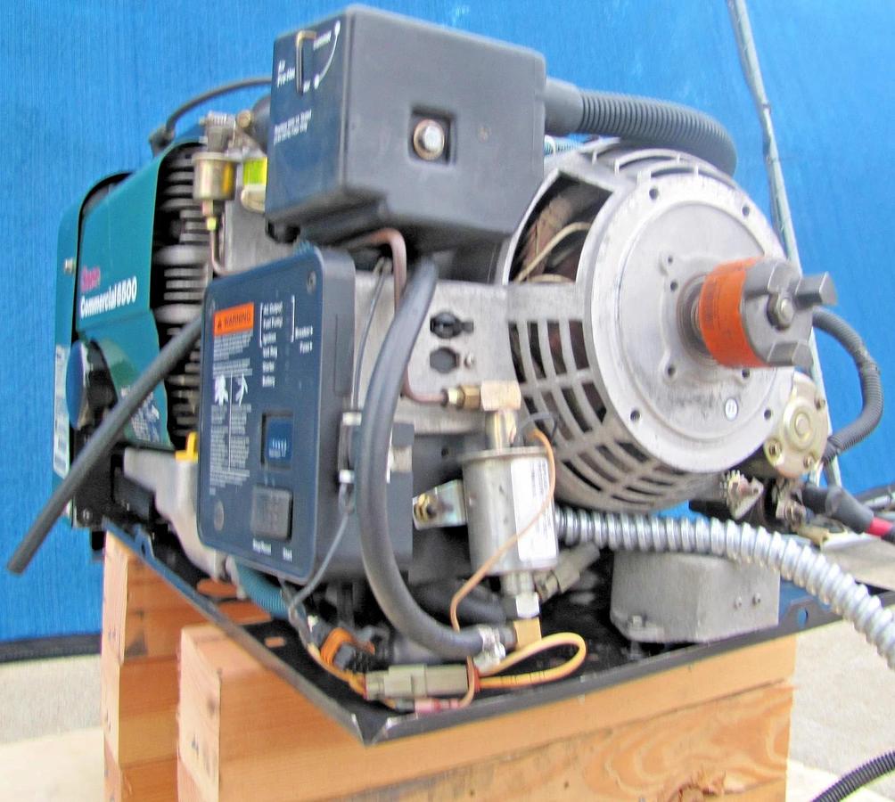 Used Onan Commercial 6500 Watt RV Generator Gasoline Powered 120V Output