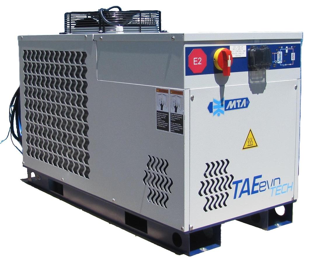 Used 2021 MTA TAEevo TECH 020 Air Cooled Water Chiller 2 Ton 24120 BTU 460V 3 Phase