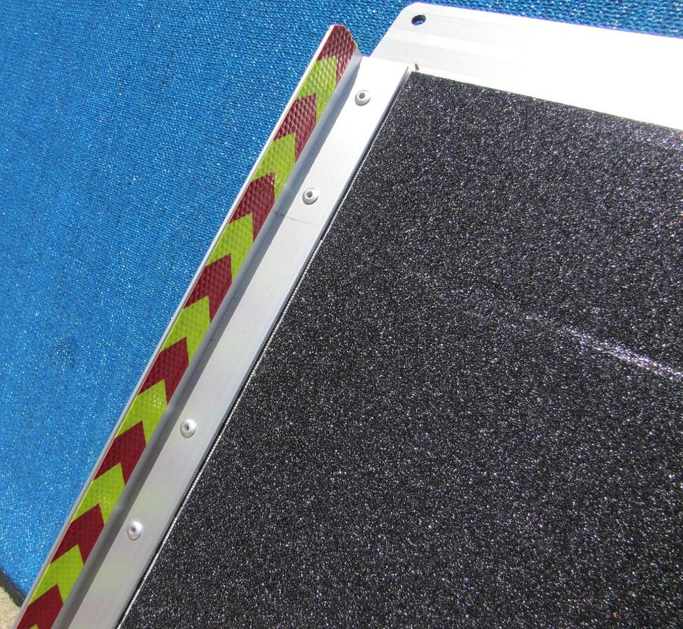 Used Aluminum Single Fold Loading Ramp 2 ft Long x 28.5 in Wide Portable 600 ft