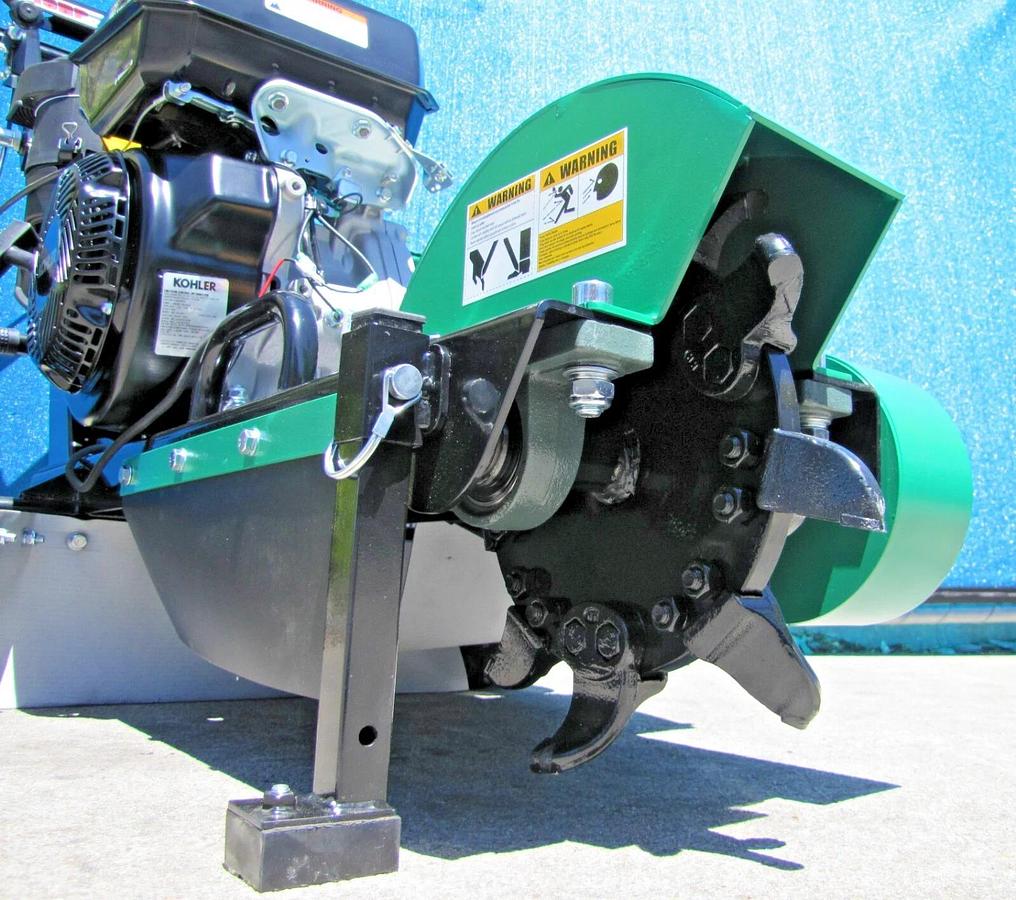 Used Maximus 15 HP Walk Behind Stump Grinder With Kohler Gas Engine & Extra Teeth