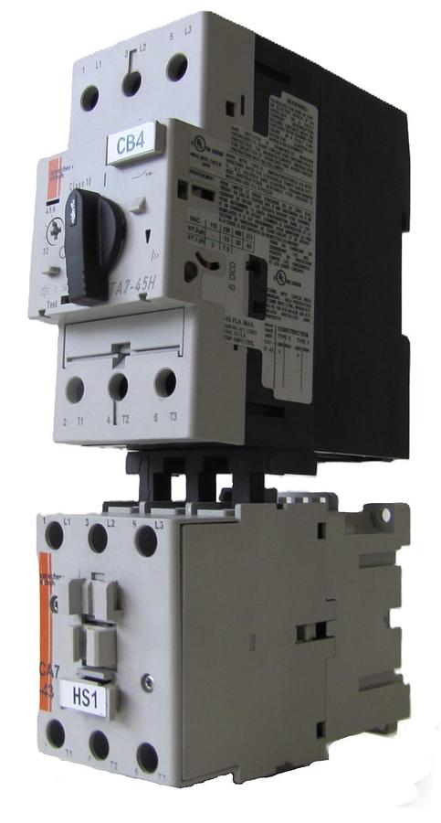 Used Sprecher+Schuh CA7-43-00 85A Contactor 110V Coil KTA7-45H-45A Manual Breaker 3P