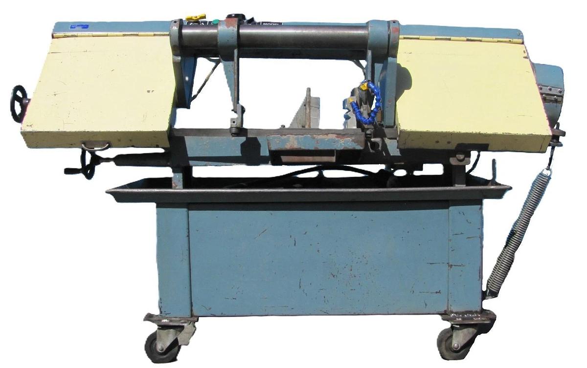 Used Delta Rockwell Model 9 Horizontal Metal Bandsaw 1 HP 220V 3PH Coolant Pump Vise