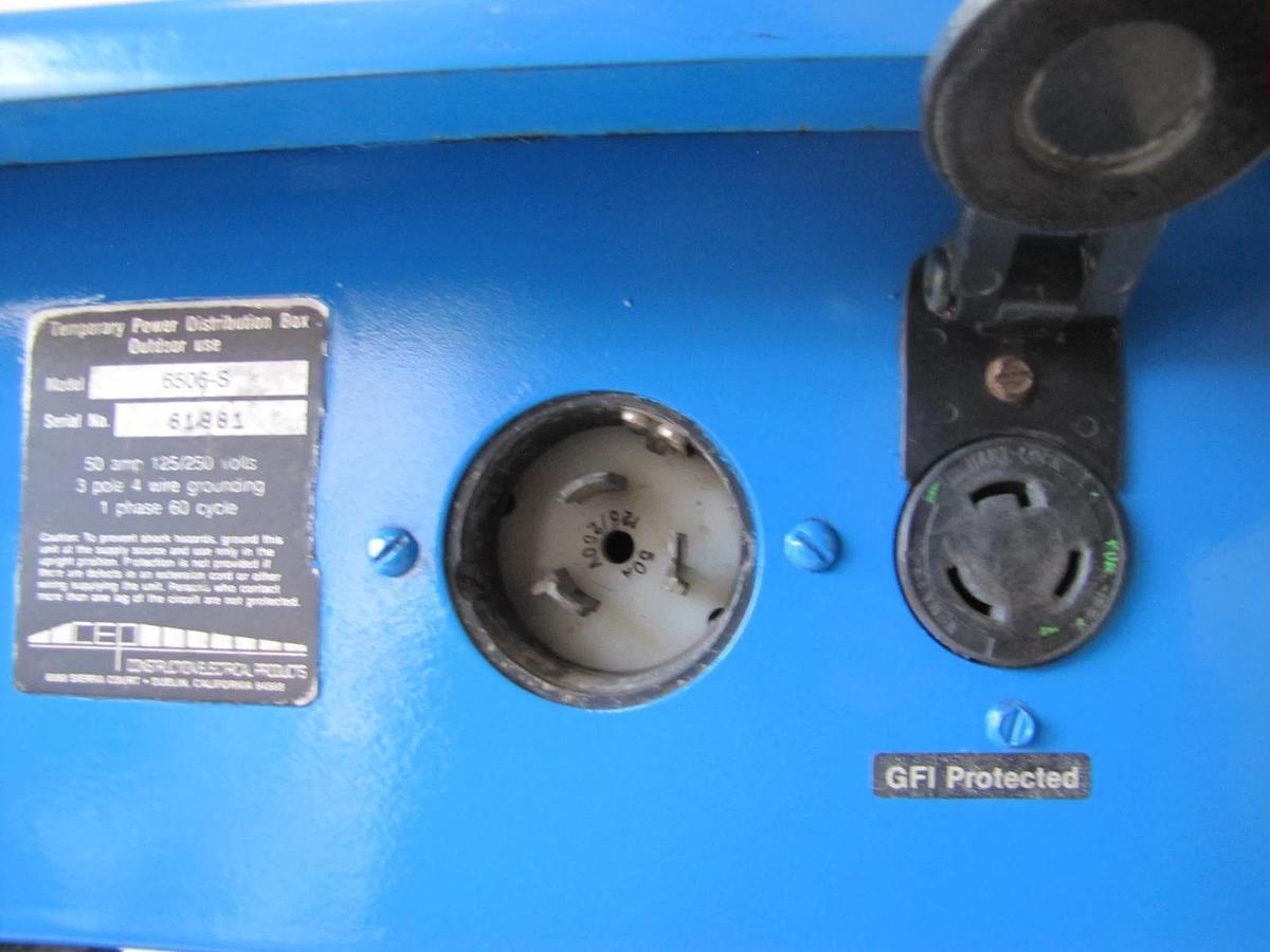 Used CEP 6506-S Spider Temporary Power Distribution Box 50A 125/250V 3P 4W Twist Lock