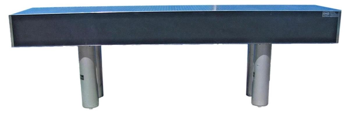 Used Newport NRC 10' x 2' Optical Breadboard Sealed Hole Table Top with Legs