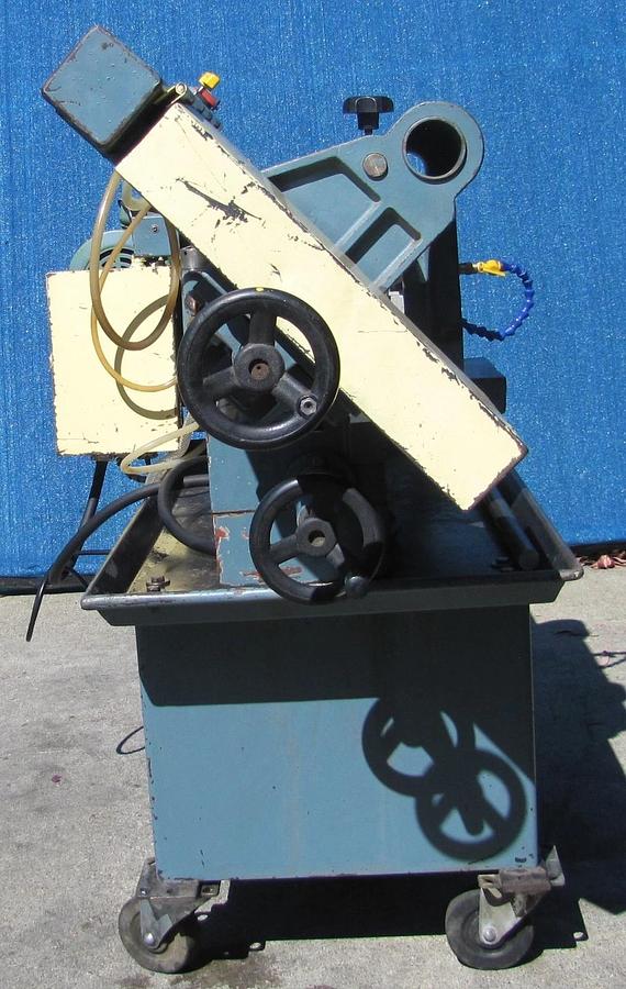 Used Delta Rockwell Model 9 Horizontal Metal Bandsaw 1 HP 220V 3PH Coolant Pump Vise