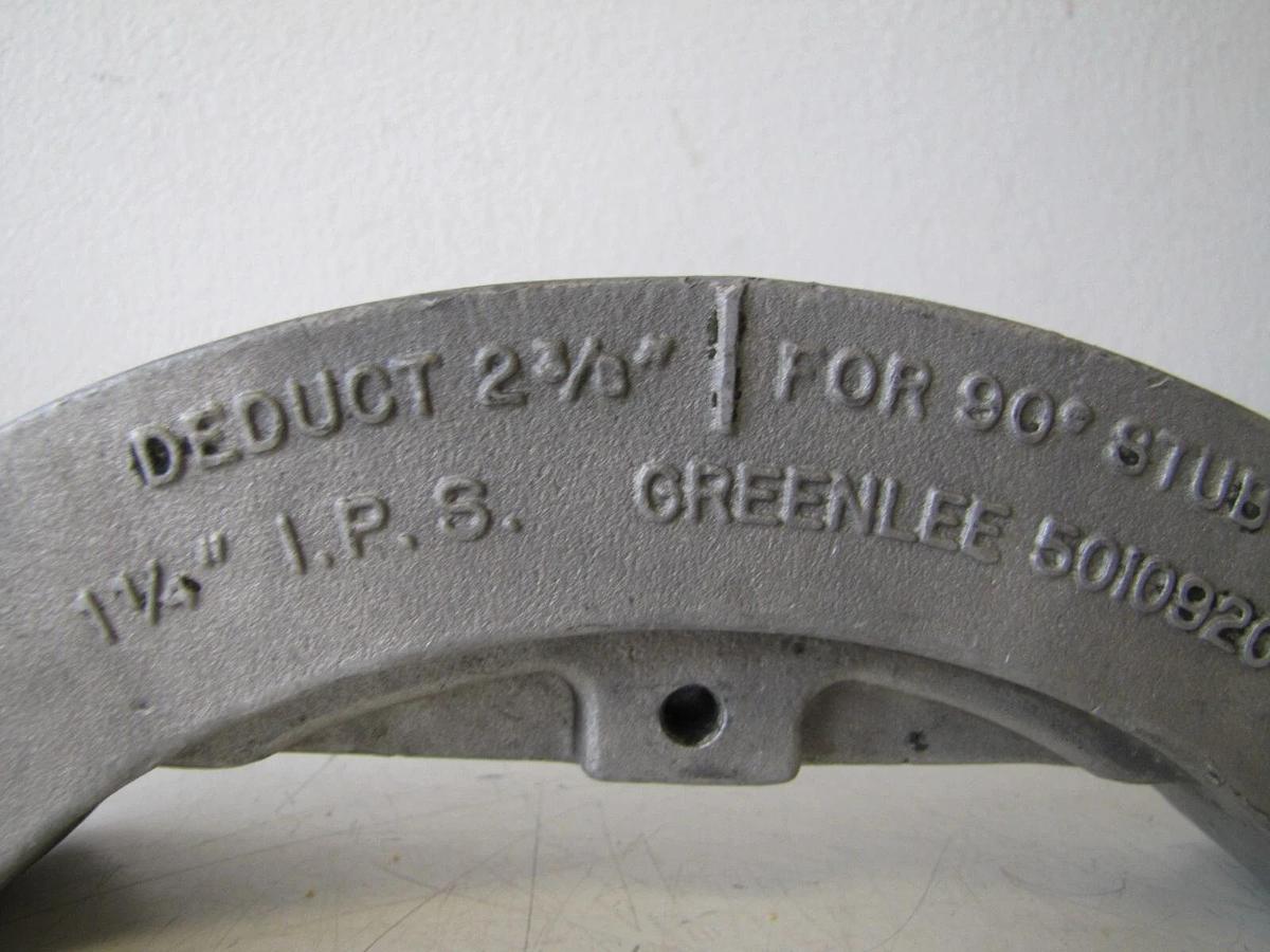 Used Greenlee 1-1/4" IPS Bending Shoe 5010920 Rigid Conduit for Pipe Bender
