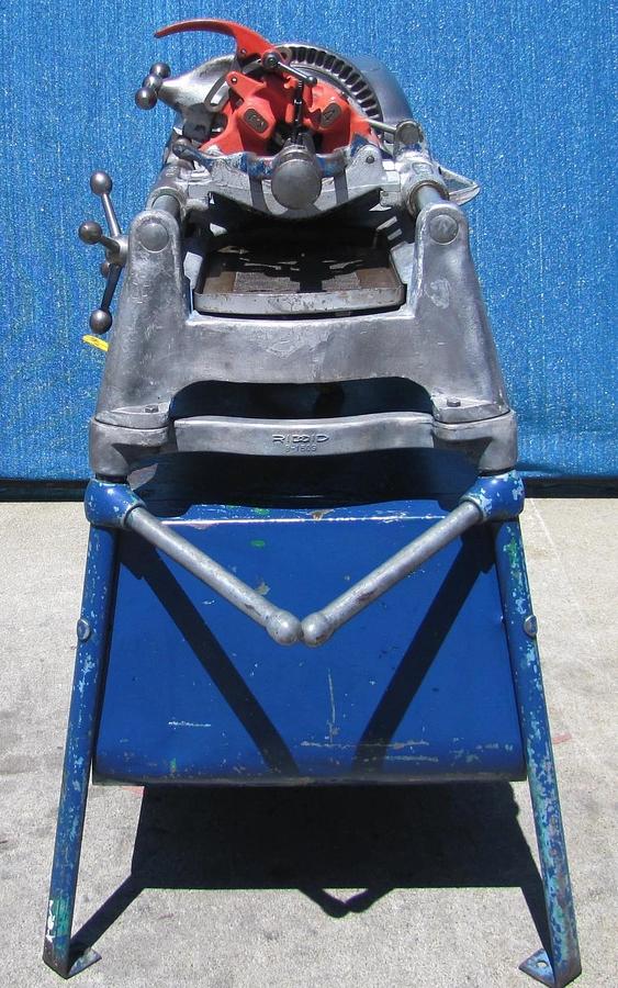Used Ridgid 535 Pipe Threader 1/2" to 2" Pipe Threading Machine with 815A Die Head #3