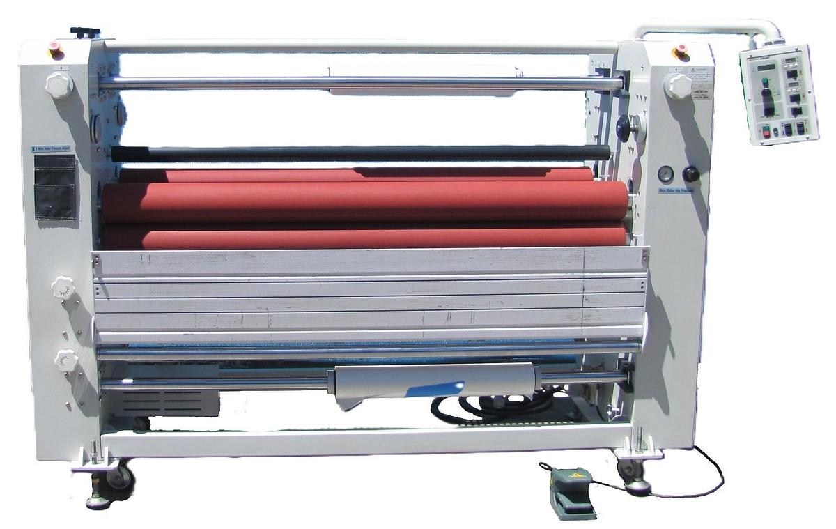 Used GBC 4064WF 64 Inch Wide Format Heated Roller Laminator 220V 1 Phase Industrial