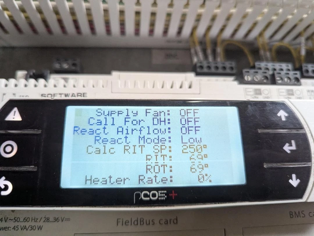 Used Carel pCO5+ PLC Controller 24VAC 28-36VDC 45VA/30W Arid Dry Dehumidifier AS IS