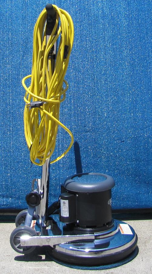 Used Global Industrial 17" Low Speed Floor Machine 1.5 HP Buffer Scrubber 73 ft cable