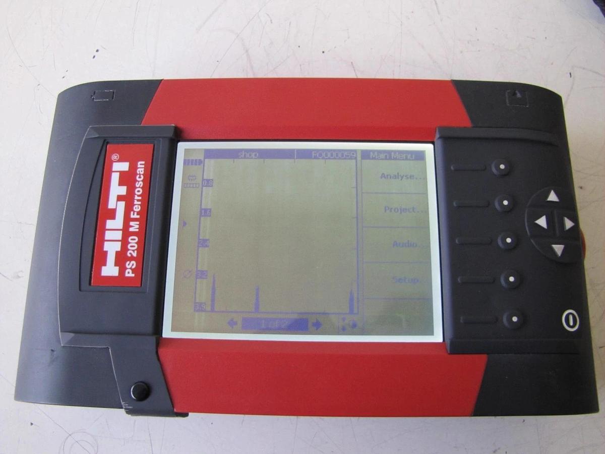 Used Hilti PS 200 M Ferroscan Concrete Rebar Scanner Cordless Battery PS200S PS200M