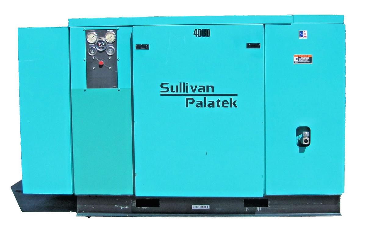 Used Sullivan Palatek 40 HP Rotary Screw Air Compressor 170 CFM 460V 3 Phase