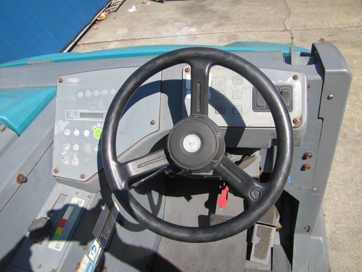 Used Tennant S30 Ride On Parking Lot Sweeper LP Propane GM 1600 Vortec Engine