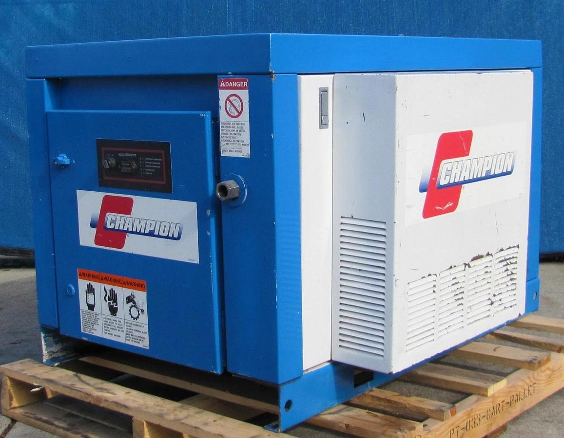 Used Gardner Denver Champion 300EBA753 7.5HP Rotary Screw Air Compressor 230V 3 Phase