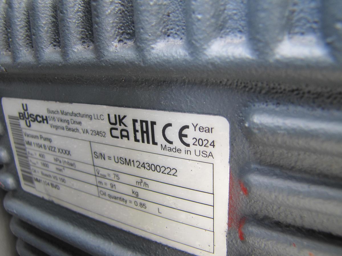 Used Midmark PowerVac Busch Dental Vacuum Pump MM 1104 B 029-3713-01 AS IS 