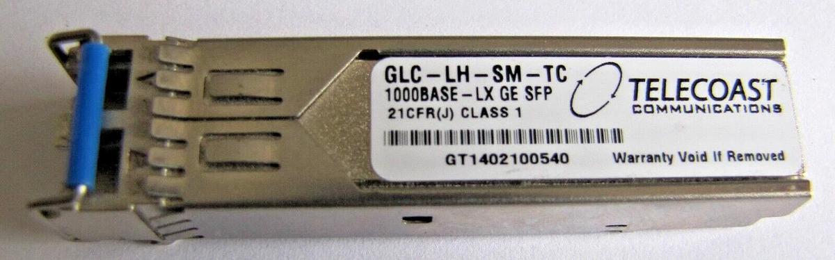 Used Lot of 4 Telecoast Communications GLC-LH-SM-TC 1000BASE-LH SFP SMF Transceiver
