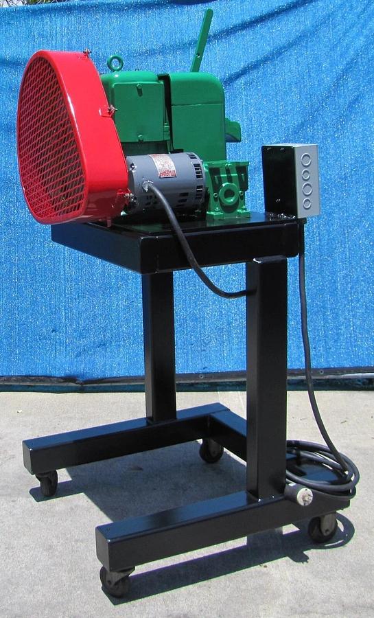 Used Sweed Metal Scrap Banding Wire Recycling Chopper with Wheeled Stand 460V 3PH