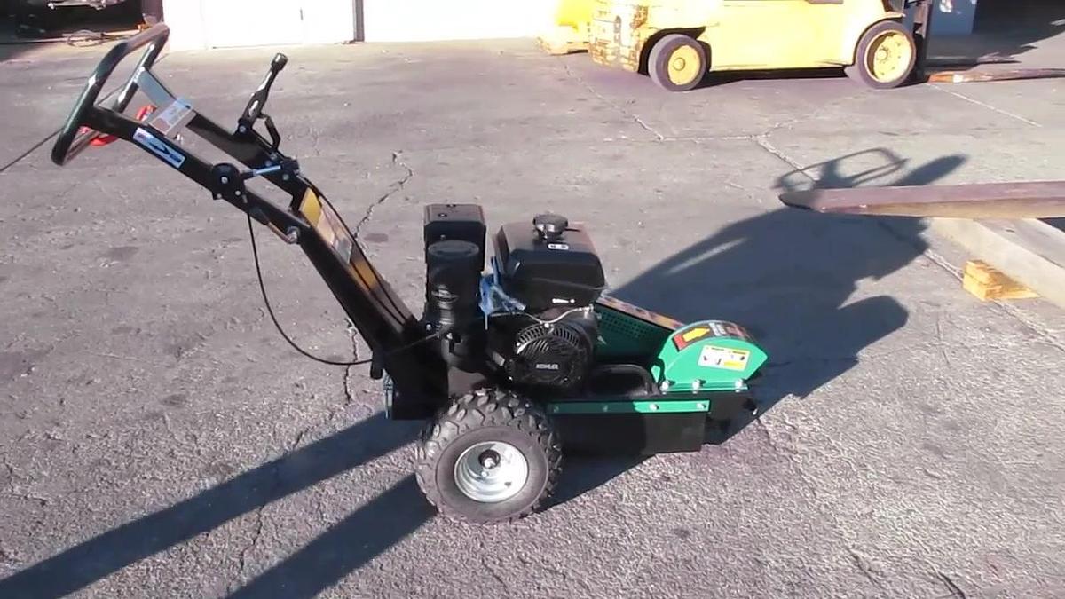 Used Maximus 15 HP Walk Behind Stump Grinder With Kohler Gas Engine & Extra Teeth