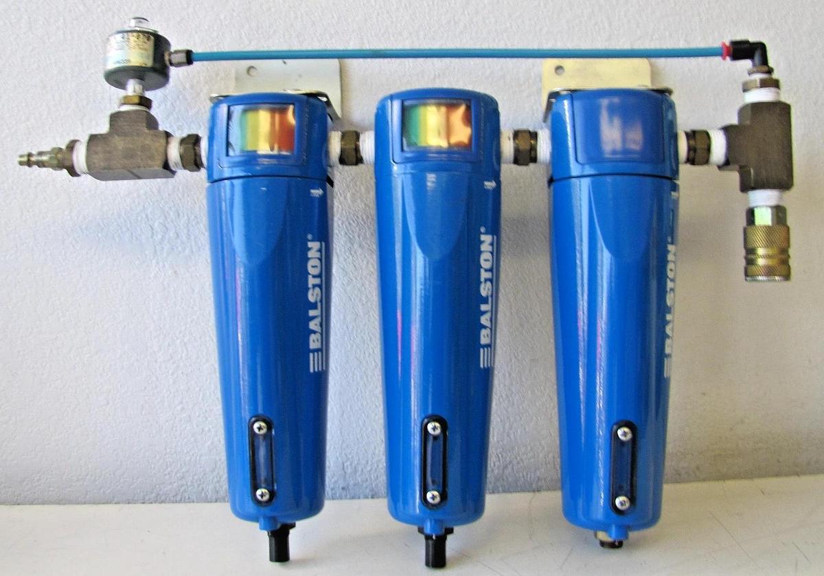 Used Balston 858 In-Line Compressed Air Filter Assembly 16 Bar 0.80 L Quick Connect