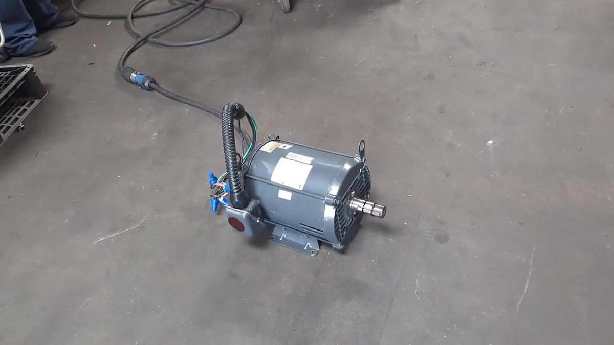 Used U.S. Electrical 10HP Electric Motor 208-230/460V 3 Ph 3505 RPM 1-3/8" Dia. 213T