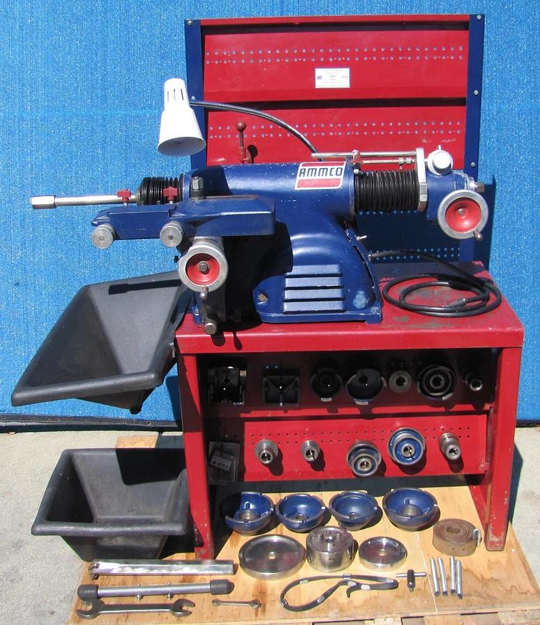 Used Ammco 4000 Disc & Drum Combination Brake Lathe 120V w/ Attachments Bench Mounted