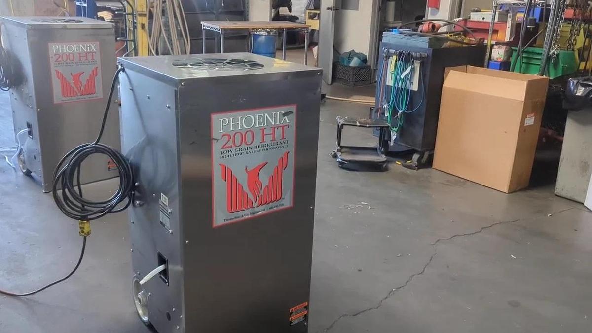 Used Phoenix 200HT Commercial Portable Dehumidifier 110V 135 PPD 380 CFM Restoration