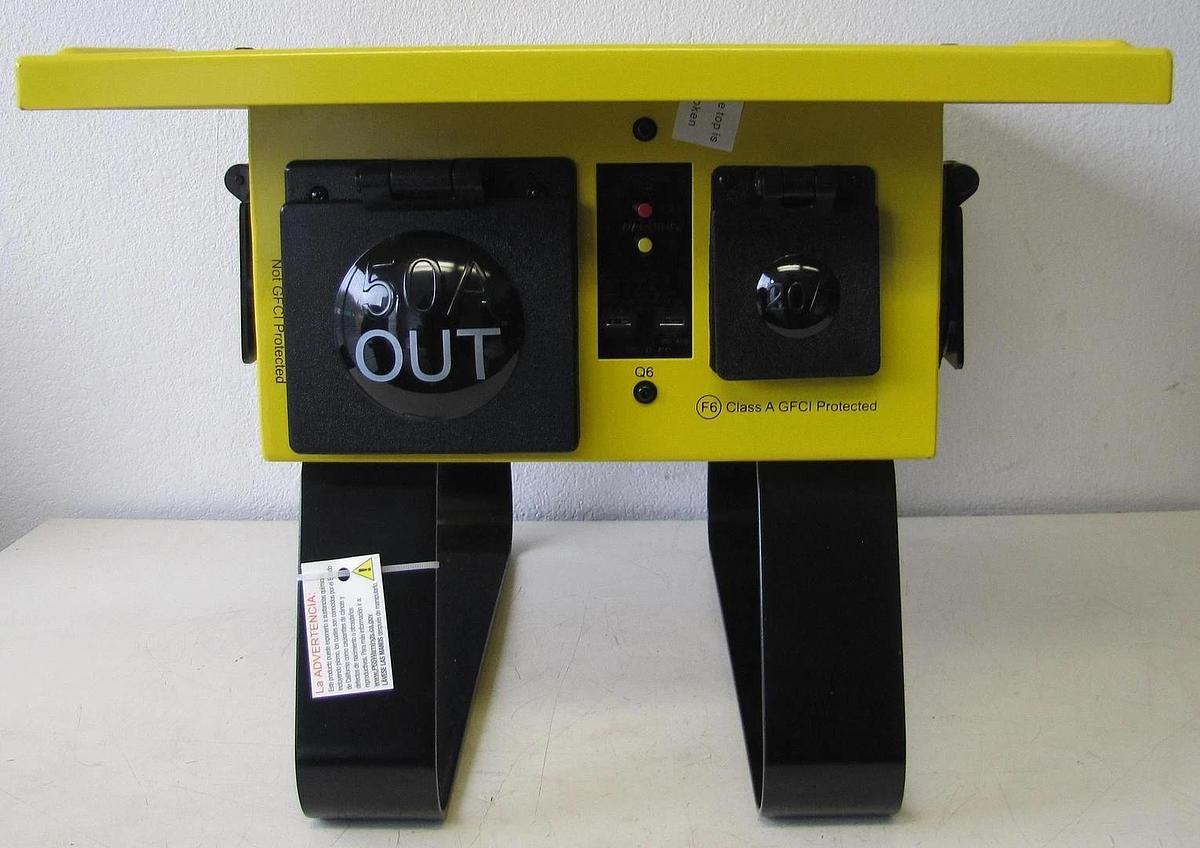 Used Voltec 125/250V 50A Temporary Power Distribution Spider Box T-BOX-6L Twist Lock